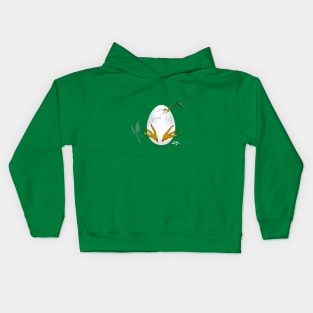 Grumpy Chicken egg hatching Kids Hoodie